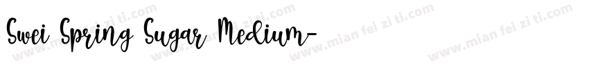 Swei Spring Sugar Medium字体转换